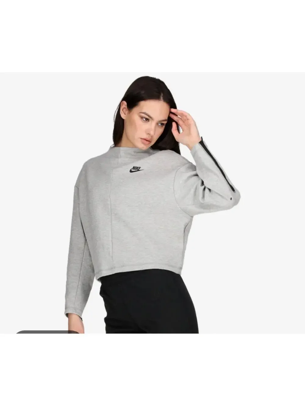 Nike Tech Grey Mock Neck Crew size XS